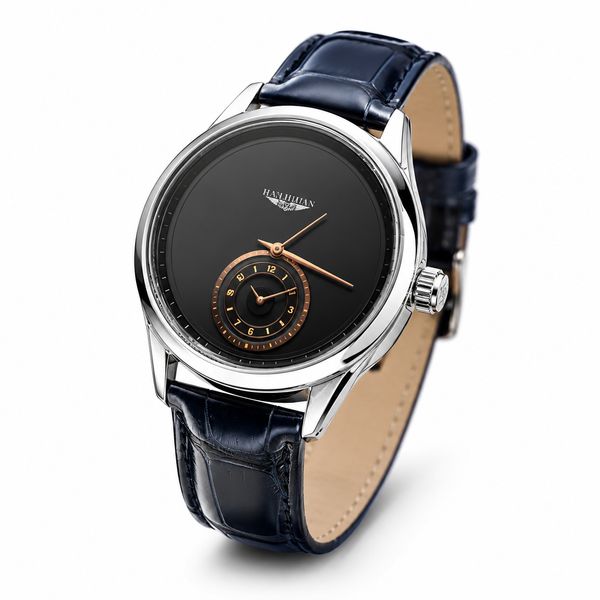 BINLIHUAN Men's Quartz Watch – 40mm Round Dial | Leather Strap | Daily Waterproof | Elegant