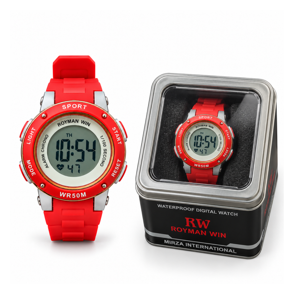 Royman Win Kids Digital Sports Watch - Red